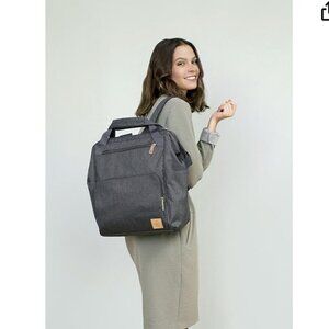 Lassig Women's Glam Goldie Backpack Diaper Bag - Anthracite